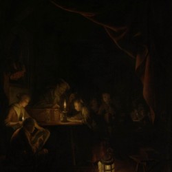 Nocturn figures reading